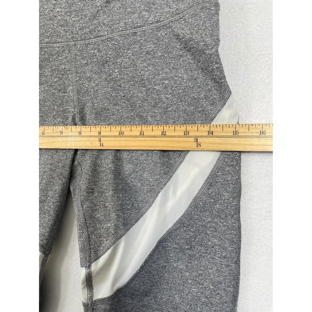 Aerie Chill Play Move Leggings Womens‎ Medium Gray Mesh High Waist Activewear